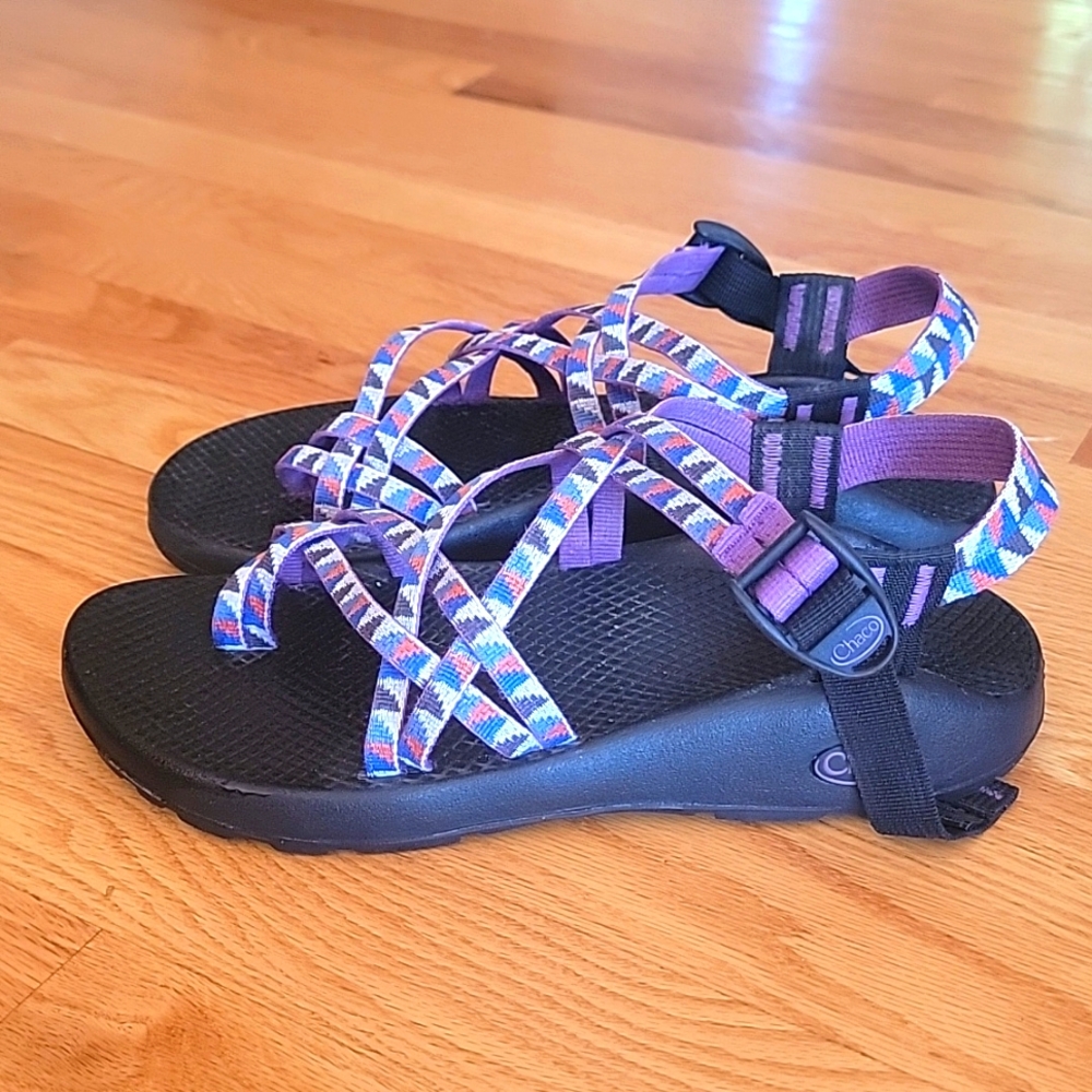 Chaco Multistrap Sandals with Toe Loop - Picture 4 of 11